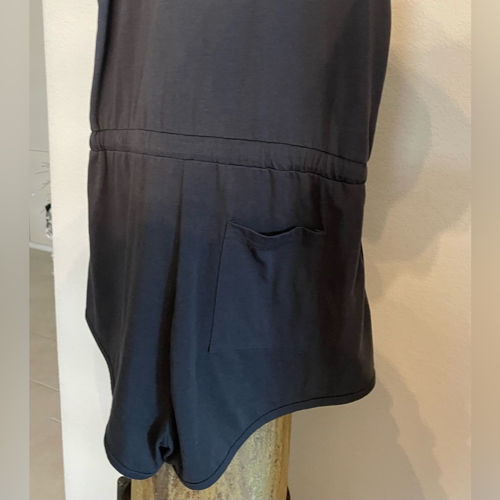 NWOT~SPIRITUAL GANGSTER (faded black kinda) perfect lounge romper w pockets SZ:S - Picture 6 of 11
